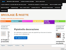 Tablet Screenshot of bricolage-ricette.com